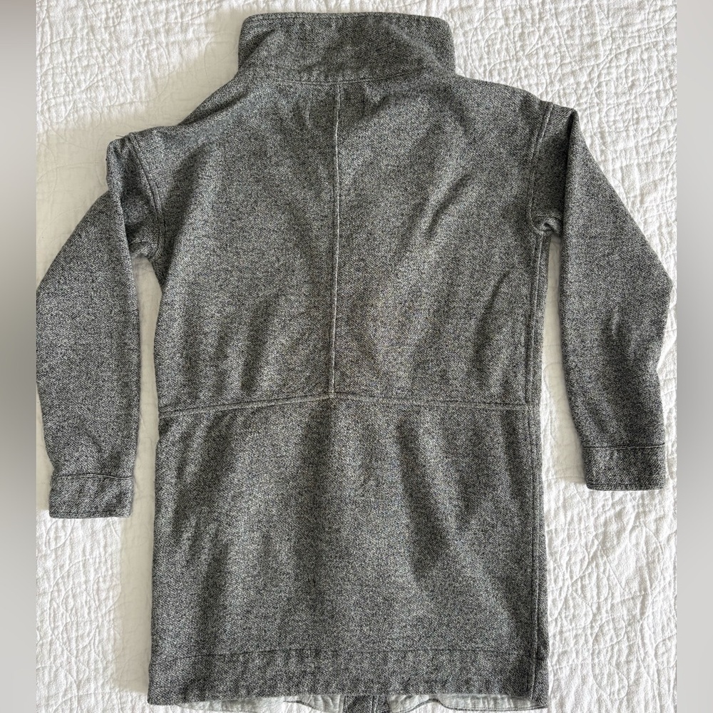 Roots Salt & Pepper Zip-Front Long Coat XS​ - Picture 3 of 3